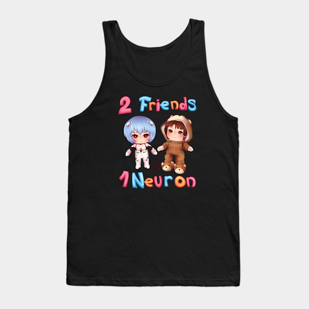 Rei and Lain Best Friends Tank Top by MitsuDai